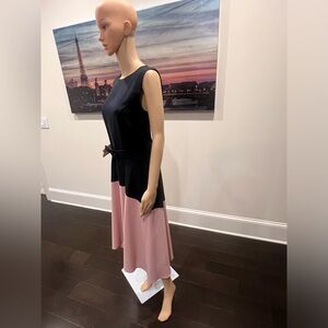 Maggy London dark blue and pink dress. Size 6